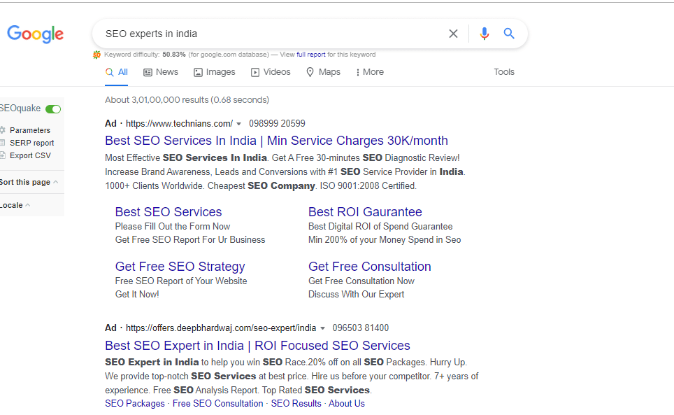  Google Ads in SERPs